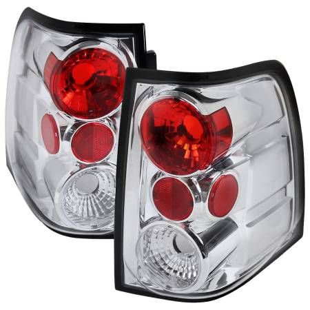 Spec'D Tuning Products - Spec-D 2003-2006 Ford Expedition Tail Lights (Chrome Housing/Clear Lens)