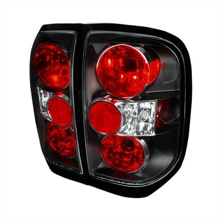 Spec'D Tuning Products - Spec-D 1996-2004 Nisssan Pathfinder/ Infiniti QX4 Tail Lights (Matte Black Housing/Clear Lens)