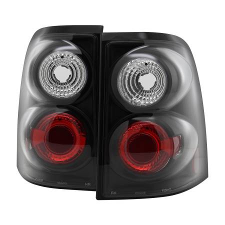 Spec'D Tuning Products - Spec-D 2002-2005 Ford Explorer Tail Lights (Matte Black Housing/Clear Lens)