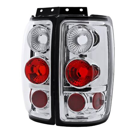 Spec'D Tuning Products - Spec-D 1997-2002 Ford Expedition Tail Lights (Chrome Housing/Clear Lens)
