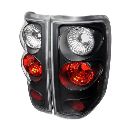Spec'D Tuning Products - Spec-D 2004-2008 Ford F-150 Styleside Tail Lights (Matte Black Housing/Clear Lens)