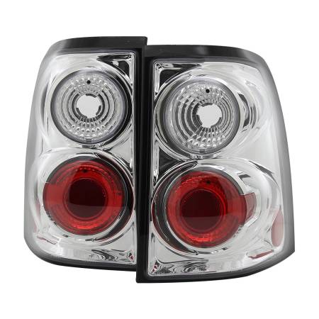 Spec'D Tuning Products - Spec-D 2002-2005 Ford Explorer Tail Lights (Chrome Housing/Clear Lens)