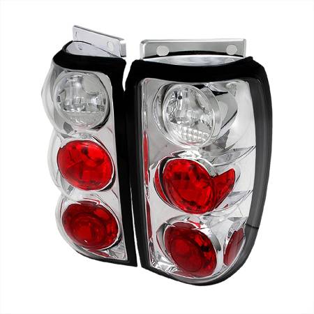 Spec'D Tuning Products - Spec-D 1995-1997 Ford Explorer Tail Lights (Chrome Housing/Clear Lens)
