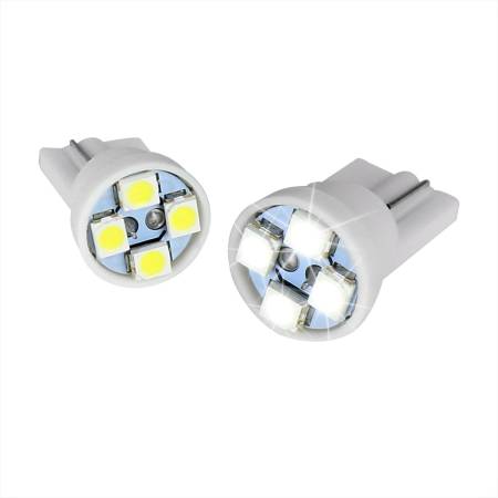 Spec'D Tuning Products - Spec-D T10 4 SMD Wedge LED Bulb - 2PC (White)