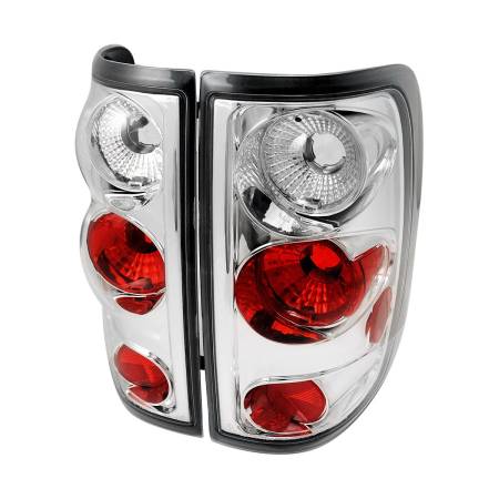 Spec'D Tuning Products - Spec-D 2004-2008 Ford F-150 Styleside Tail Lights (Chrome Housing/Clear Lens)