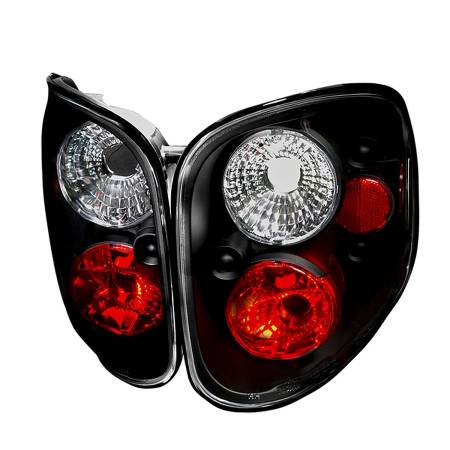Spec'D Tuning Products - Spec-D 1997-2004 Ford F-150 Flareside Tail Lights (Matte Black Housing/Clear Lens)