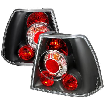 Spec'D Tuning Products - Spec-D 1999-2005 Volkswagen Jetta/Bora Mk4 Sedan Tail Lights (Matte Black Housing/Clear Lens)