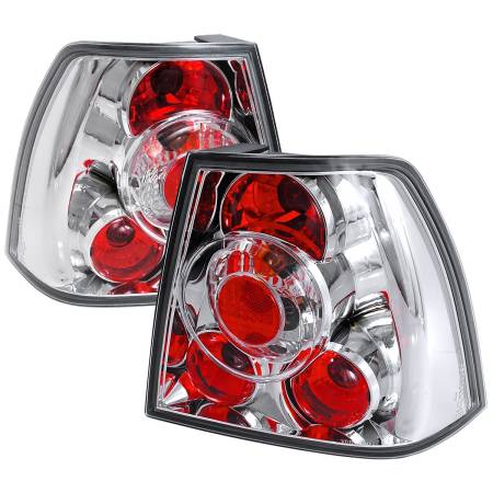 Spec'D Tuning Products - Spec-D 1999-2005 Volkswagen Jetta/Bora Mk4 Sedan Tail Lights (Chrome Housing/Clear Lens)