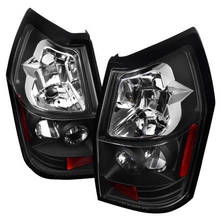 Spec'D Tuning Products - Spec-D 2005-2008 Dodge Magnum Tail Lights (Matte Black Housing/Clear Lens)