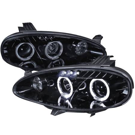 Spec'D Tuning Products - Spec-D 2001-2005 Mazda Miata MX-5 Dual Halo Projector Headlights (Glossy Black Housing/Smoke Lens)