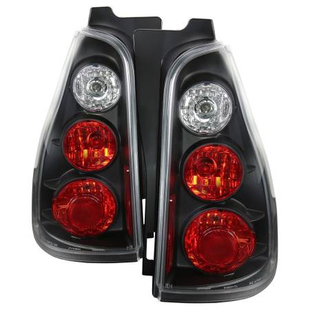 Spec'D Tuning Products - Spec-D 2003-2005 Toyota 4Runner Tail Lights (Matte Black Housing/Clear Lens)