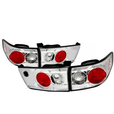 Spec'D Tuning Products - Spec-D 2003-2005 Honda Accord Sedan Tail Lights (Chrome Housing/Clear Lens)