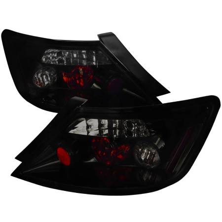 Spec'D Tuning Products - Spec-D 2006-2011 Honda Civic Coupe Tail Lights (Glossy Black Housing/Smoke Lens)