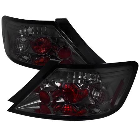 Spec'D Tuning Products - Spec-D 2006-2011 Honda Civic Coupe Tail Lights (Chrome Housing/Smoke Lens)