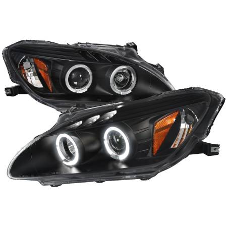 Spec'D Tuning Products - Spec-D 2000-2003 Honda S2000 AP1 Dual Halo Projector Headlights (Matte Black Housing/Clear Lens)