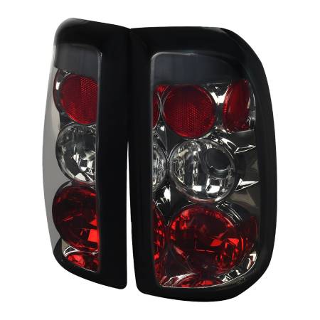 Spec'D Tuning Products - Spec-D 1997-2004 Dodge Dakota Tail Lights (Chrome Housing/Smoke Lens)