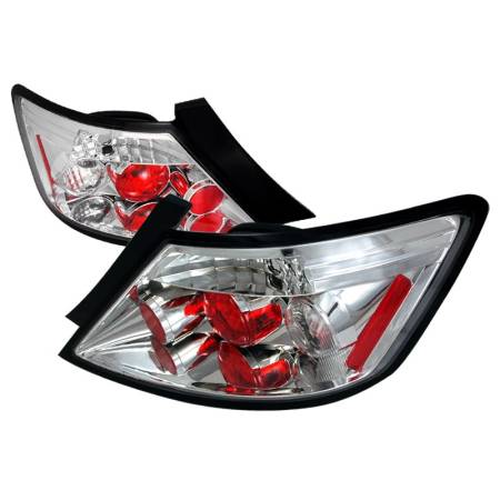 Spec'D Tuning Products - Spec-D 2006-2011 Honda Civic Coupe Tail Lights (Chrome Housing/Clear Lens)