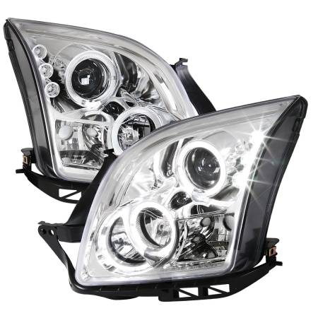 Spec'D Tuning Products - Spec-D 2006-2009 Ford Fusion Dual Halo Projector Headlights (Chrome Housing/Clear Lens)