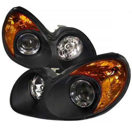 Spec'D Tuning Products - Spec-D 2002-2005 Hyundai Sonata Projector Headlights (Matte Black Housing/Clear Lens)