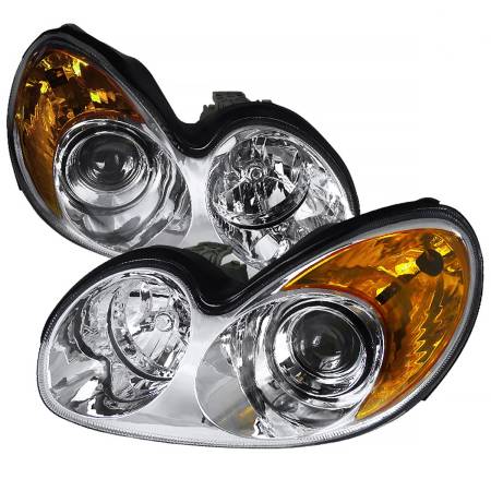 Spec'D Tuning Products - Spec-D 2002-2005 Hyundai Sonata Projector Headlights (Chrome Housing/Clear Lens)