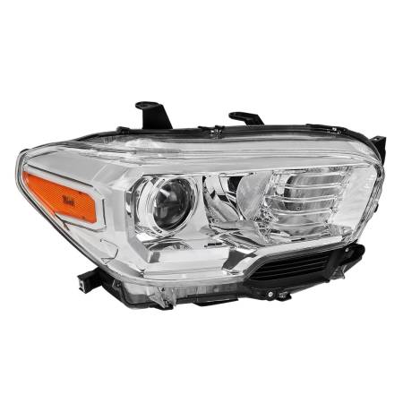Spec'D Tuning Products - Spec-D 2016-2023 Toyota Tacoma Chrome Housing Clear Lens Projector Headlight - Passenger Side Only