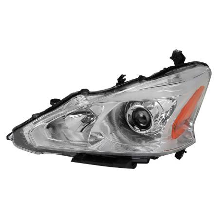Spec'D Tuning Products - Spec-D 2013-2015 Nissan Altima Sedan Clear Lens Projector Headlight w/ Amber Reflector - Driver Side Only