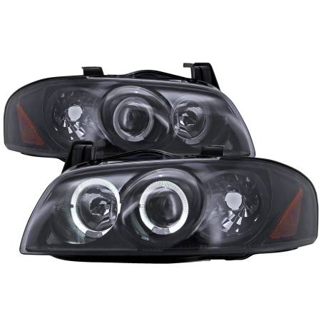 Spec'D Tuning Products - Spec-D 2004-2006 Nissan Sentra Dual Halo Projector Headlights (Glossy Black Housing/Smoke Lens)