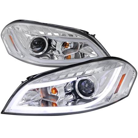Spec'D Tuning Products - Spec-D 2006-2013 Chevrolet Impala / 2014-2015 Impala Limited / 2006-2007 Monte Carlo LED Bar Projector Headlights (Chrome Housing/Clear Lens)