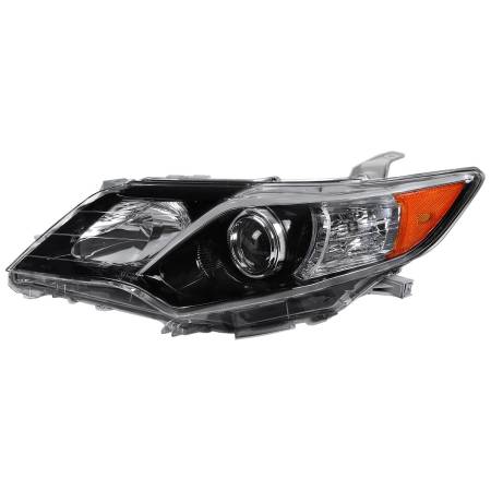 Spec'D Tuning Products - Spec-D 2012-2014 Toyota Camry Clear Lens Projector Headlight w/ Amber Reflector - Driver Side Only