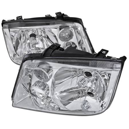 Spec'D Tuning Products - Spec-D 1999-2005 Volkswagen Jetta/Bora Mk4 V3 Factory Style Headlights (Chrome Housing/Clear Lens)