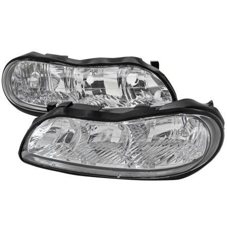 Spec'D Tuning Products - Spec-D 1997-1999 Oldsmobile Cutlass / 1997-2003 Chevrolet Malibu / 2004-2005 Chevrolet Classic Factory Style Headlights (Chrome Housing/Clear Lens)