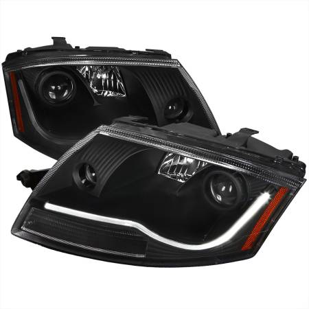 Spec'D Tuning Products - Spec-D 1999-2006 Audi TT LED Bar Projector Headlights (Matte Black Housing/Clear Lens)