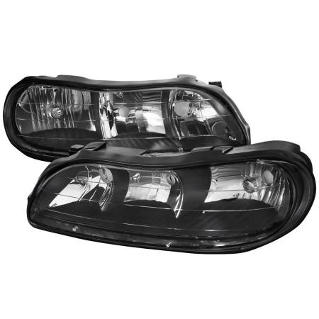 Spec'D Tuning Products - Spec-D 1997-1999 Oldsmobile Cutlass / 1997-2003 Chevrolet Malibu / 2004-2005 Chevrolet Classic Factory Style Headlights (Matte Black Housing/Clear Lens)