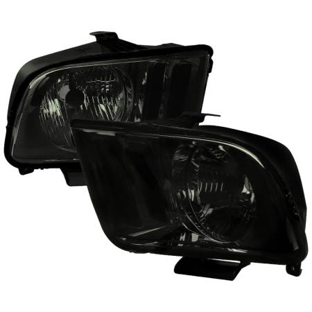Spec'D Tuning Products - Spec-D 2005-2009 Ford Mustang Factory Style Headlights (Chrome Housing/Smoke Lens)