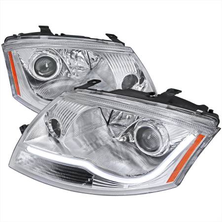 Spec'D Tuning Products - Spec-D 1999-2006 Audi TT LED Bar Projector Headlights (Chrome Housing/Clear Lens)