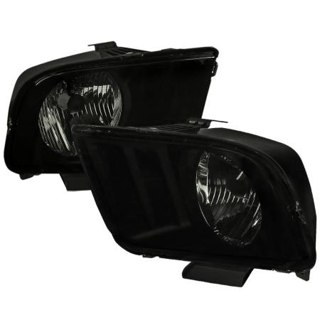 Spec'D Tuning Products - Spec-D 2005-2009 Ford Mustang Factory Style Headlights (Black Housing/Smoke Lens)