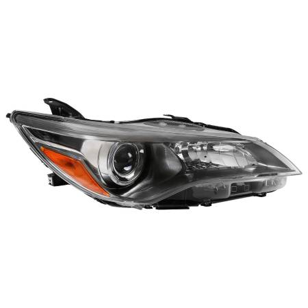 Spec'D Tuning Products - Spec-D 2015-2017 Toyota Camry Projector Headlight w/ Amber Reflector - Passenger Side Only (Gunmetal housing/Clear Lens)
