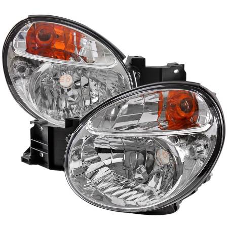 Spec'D Tuning Products - Spec-D 2002-2003 Subaru Impreza OEM Replacement Headlights (Chrome Housing/Clear Lens)