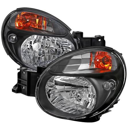 Spec'D Tuning Products - Spec-D 2002-2003 Subaru Impreza OEM Replacement Headlights (Matte Black Housing/Clear Lens)