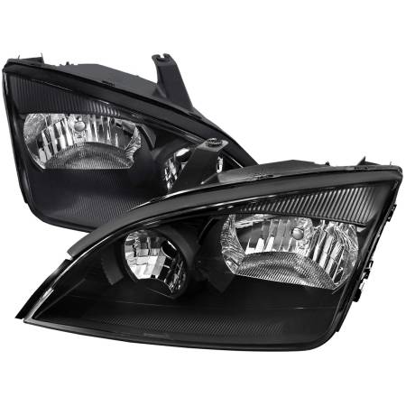 Spec'D Tuning Products - Spec-D 2005-2007 Ford Focus Factory Style Headlights (Matte Black Housing/Clear Lens)