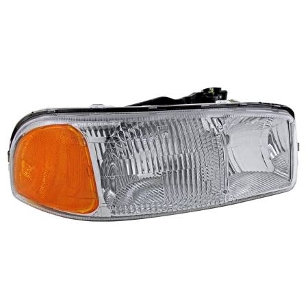 Spec'D Tuning Products - Spec-D 1999-2006 GMC Sierra/Yukon/Yukon XL Clear Lens Crystal Headlight w/ Amber Reflector - Passenger Side Only