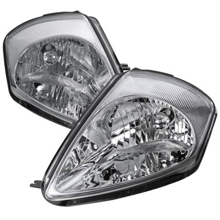Spec'D Tuning Products - Spec-D 2000-2005 Mitsubishi Eclipse Factory Style Crystal Headlights (Chrome Housing/Clear Lens)