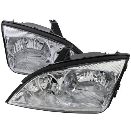 Spec'D Tuning Products - Spec-D 2005-2007 Ford Focus Factory Style Headlights (Chrome Housing/Clear Lens)