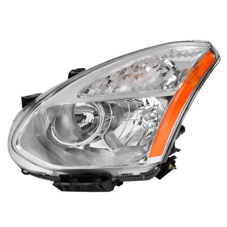 Spec'D Tuning Products - Spec-D 2008-2013 Nissan Rogue/ 2014-2015 Rogue Select Clear Lens Headlight w/ Amber Reflector - Driver Side Only