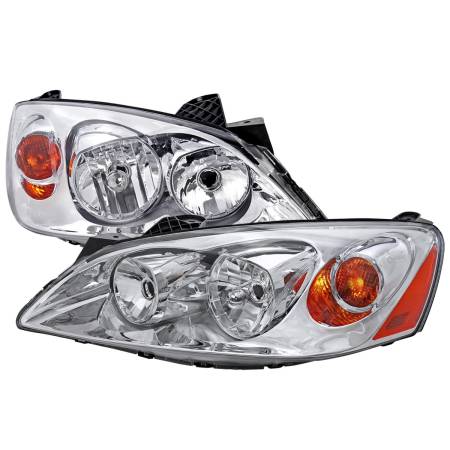 Spec'D Tuning Products - Spec-D 2005-2010 Pontiac G6 Factory Style Headlights w/ Amber Reflectors (Chrome Housing/Clear Lens)