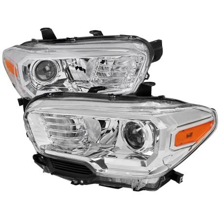 Spec'D Tuning Products - Spec-D 2016-2023 Toyota Tacoma Projector Headlights (Chrome Housing Clear Lens)