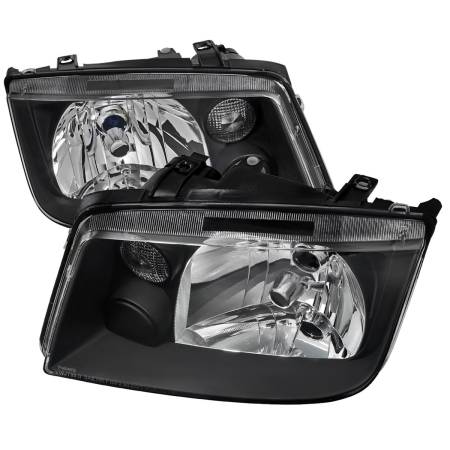 Spec'D Tuning Products - Spec-D 1999-2005 Volkswagen Jetta/Bora Mk4 V3 Factory Style Headlights (Matte Black Housing/Clear Lens)