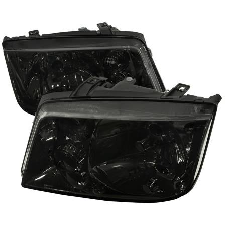 Spec'D Tuning Products - Spec-D 1999-2005 Volkswagen Jetta/Bora Mk4 V3 Factory Style Headlights (Chrome Housing/Smoke Lens)