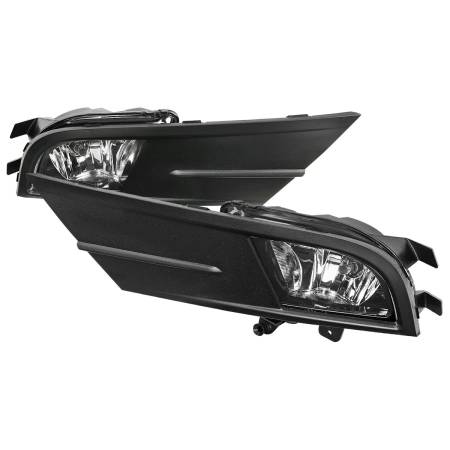 Spec'D Tuning Products - Spec-D 2015-2018 Volkswagen Jetta H8 Fog Lights Kit w/ Switch & Wiring Harness (Chrome Housing/Clear Lens)