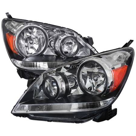 Spec'D Tuning Products - Spec-D 2005-2007 Honda Odyssey Factory Style Crystal Headlights w/ 9006 Bulbs (Chrome Housing/Clear Lens)